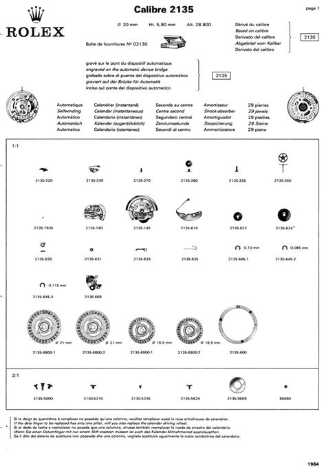 rolex 2135 parts list|rolex 2135 parts.